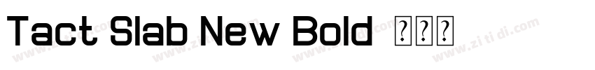Tact Slab New Bold字体转换